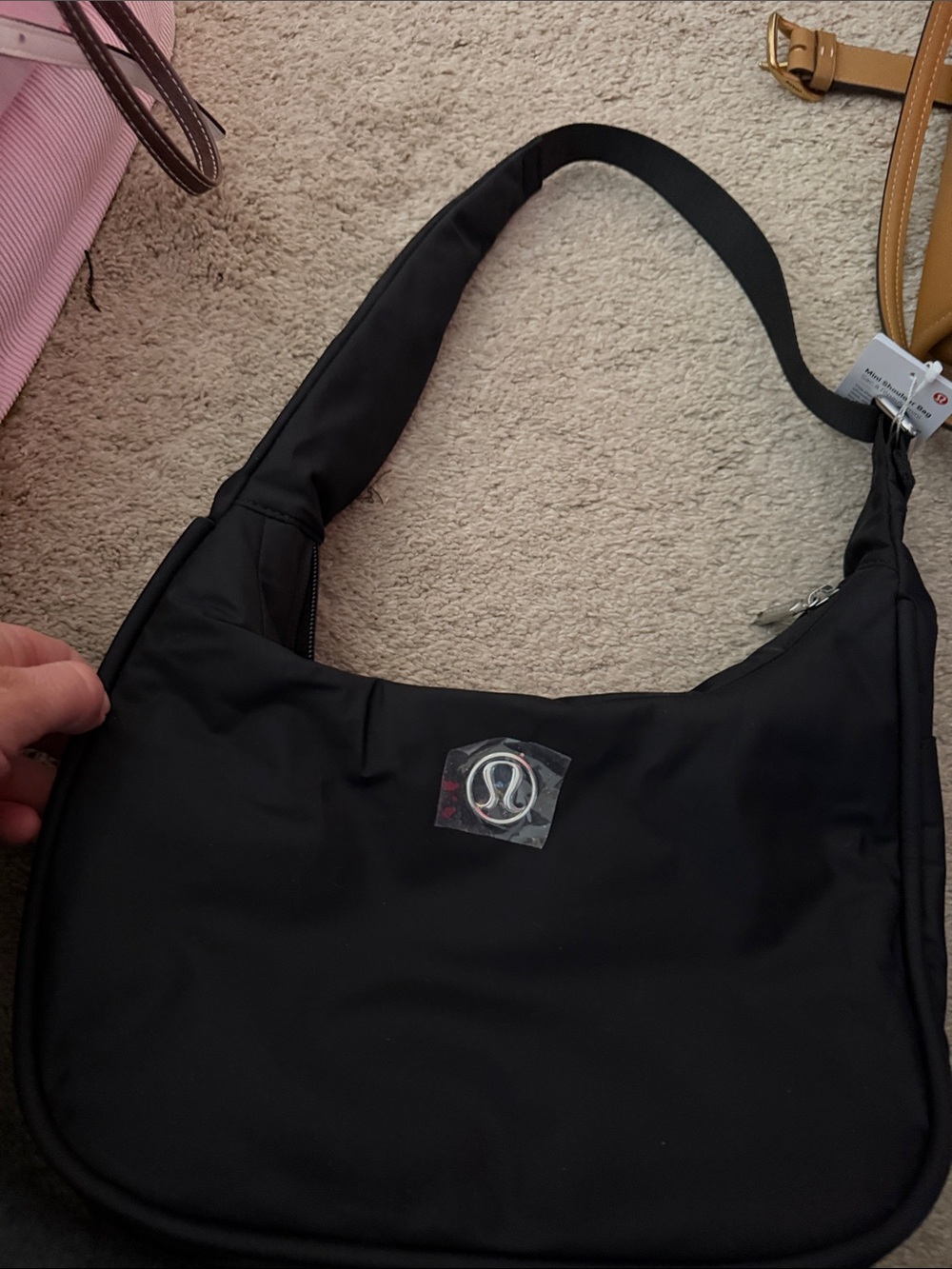 lululemon athletica Black Shoulder Hobo Bag